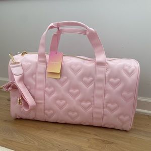 SOLD Stoney Clover Lane x Target Pink Quilted Hearts Duffle